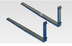 Gabelverlängerung - Paar - 2500 mm Länge