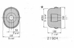 Unfall-Schutztopf für Gelenkwelle maschinenseitig oval