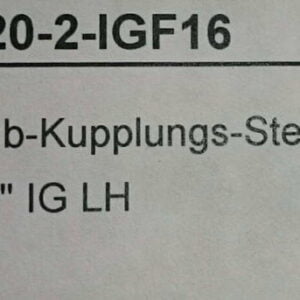 Kupplungs-Stecker-Schraub  BG 6 1 "