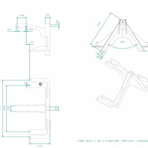 Geräteanbaudreieck KAT  0 kurz 220 - h