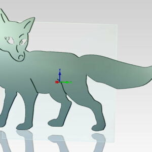 Kunstobjekt Fuchs, Höhe 600 mm