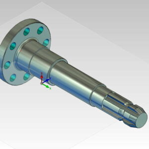 Flanschwelle Wurfrad Typ 900 / 750