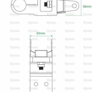 Scheinwerferhalterung für Handlauf