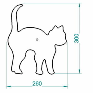 Kunstobjekt Katze