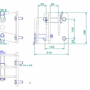 Anbaukonsole  Kat 1 / 2, starr