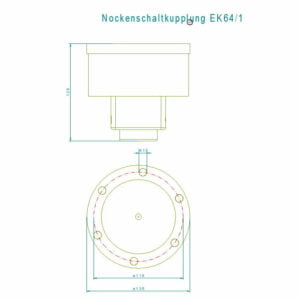 Nockenschaltkupplung EK 64/1 L
