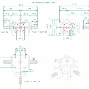 Winkelgetriebe 1 : 1 (36-L)