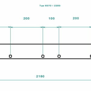 Schürfleiste Typ 650 / 6570 /  7370 - 2200
