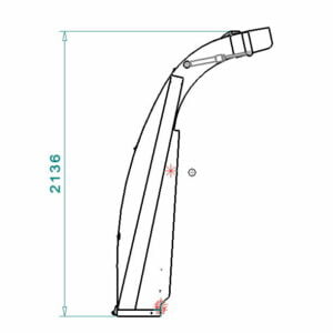 Verladekamin Typ 750 / 6570 mit hydraulischer Klappe