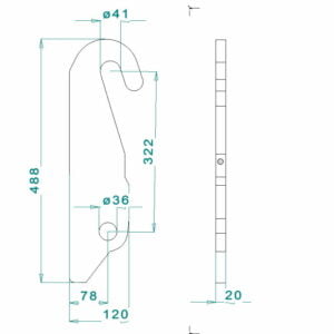 Anschweisshaken Weidemann
