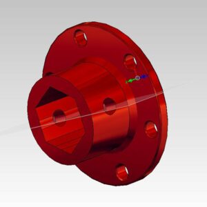 Flansch mit Sechskant Typ 650